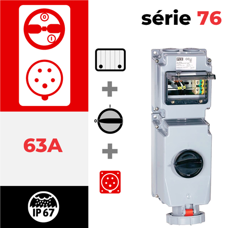 IP67 wall-mounted with hinged window