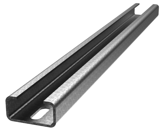 Picture of Perfil metálico perfurado e passivado 2000x20x15mm