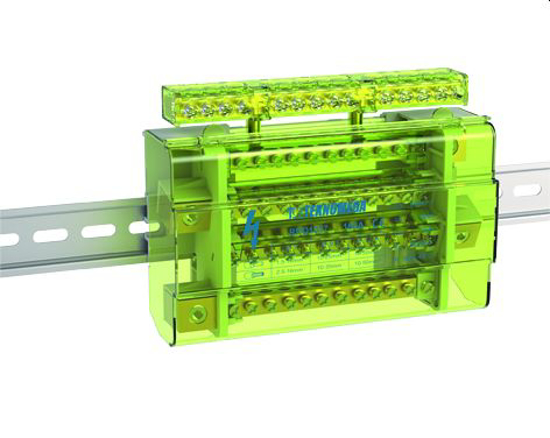 Picture of Bloco repartidor modular 4P 160A x12 furos MS