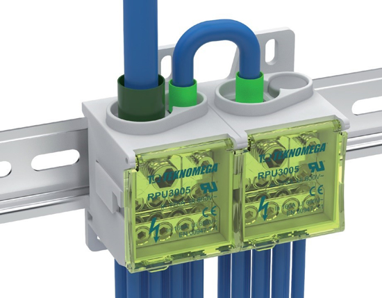 Picture of Bloco repartidor modular compacto 1P 80A 7x furos
