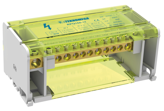 Picture of Bloco repartidor modular 4P 160A x12 furos