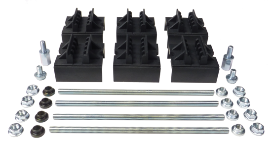 Picture of Conj. 8 porta-barras 3 cavas x 10mm