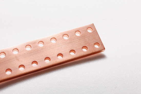 Picture of Barra cobre pré-furada 80x10x1750mm (1528A@DT 50ºC)