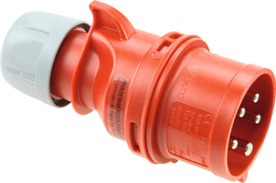 Picture of Ficha macho c/ inversor de fases IP44 16A 3P+T 400V