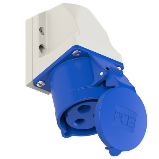 Picture of Tomada mural fêmea IP44 32A 2P+T 230V aperto p/ mola