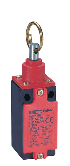 Picture of Fim-de-curso poliamida 1NA+1NF ruptura brusca ação instantânea argola em aço 