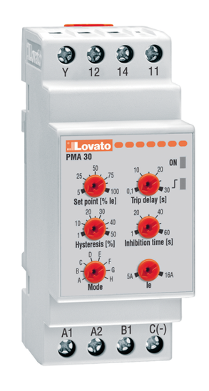 Picture of Relé mín/máx A para sistemas mono e trifásicos, 5/16A≅,  1CO, 24-240V≅