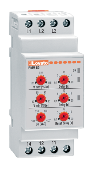 Picture of Relé mín V + máx V + seq + falta de fase 3F, 1CO, 380-575V~