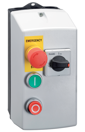 Picture of Discontactor em caixa c/relé térmico 6.3-10A 230V(BG09+SM1R+(0-I)+emergência)