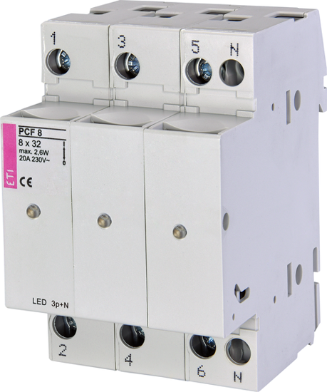 Picture of Seccionador de fusíveis 8.5x31.5 3P+N c/ LED