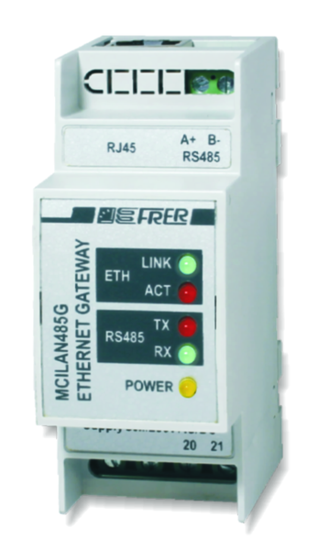 Picture of Interface ethernet 20-60Vac/dc Modbus TCP+Webserver+gateway
