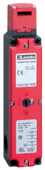 Picture of Fim-de-curso de segurança solenoide energizado 1NA+2NF e chave 1NA 120Vac/dc