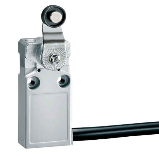 Picture of Fim-de-curso metálico 1NA+1NF ruptura brusca haste c/ rolete plástico