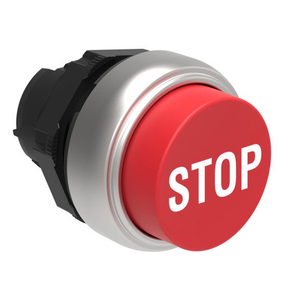Picture of Botão de pressão saliente Vermelho c/ STOP