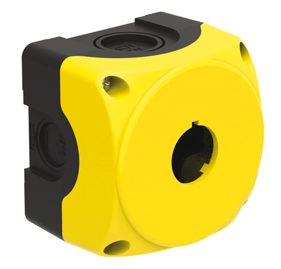 Picture of Caixa botoneira Amarela para 1 elemento Ø22.5