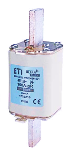 Picture of Fusível Ultra Quick NH-1 gR 100A 690V