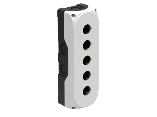 Picture of Caixa botoneira Branca para 5 elementos Ø22.5