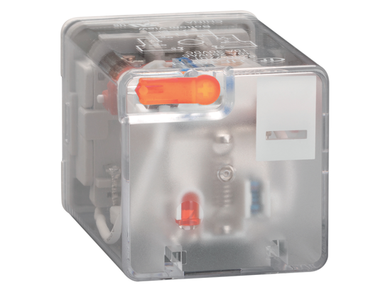 Picture of Relé industrial de 8 pinos com led e atuador mecânico, 2CO-10A, 110V=