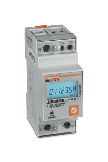Picture of Contador de kWh+kVArh digital 1F+N, leitura direta até 40A, 220-240V~ ( saída program.)