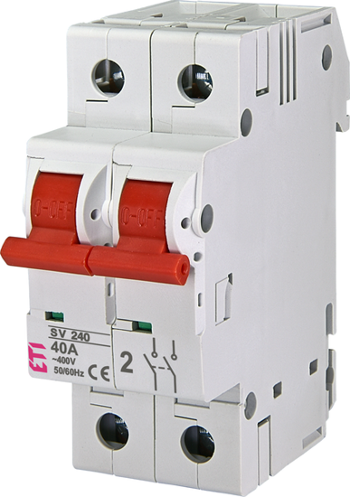 Picture of Interruptor modular 2P 40A AC-23B 