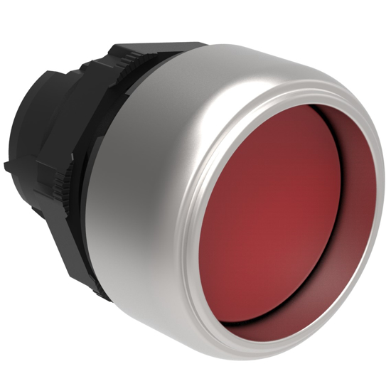 Picture of Botão de pressão recolhido Vermelho