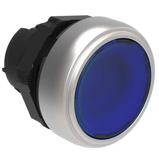 Picture of Botão de pressão luminoso à face AZ retorno p/mola