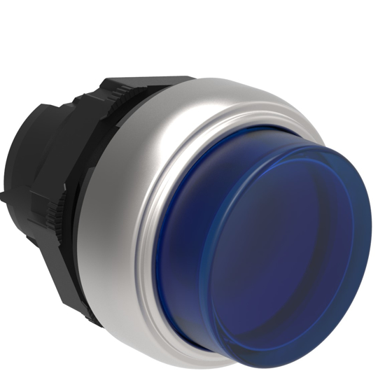 Picture of Botão de pressão luminoso saliente AZ retorno p/mola