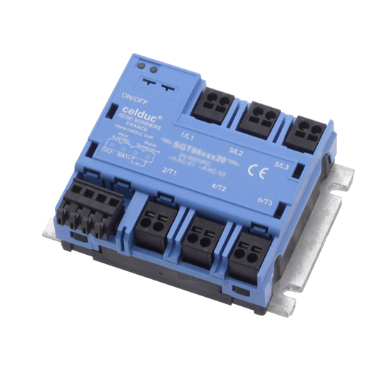 Picture of Relé estático trifásico 3x24A 24-660Vac 