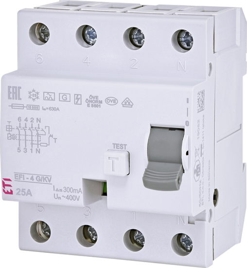 Picture of Interruptor diferencial temporizado 4P 25A classe A 300mA 