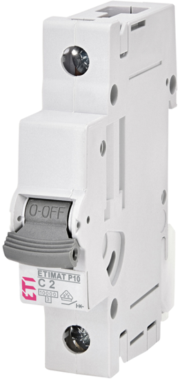 Picture of Disjuntor modular 10kA curva C 1P 2A 