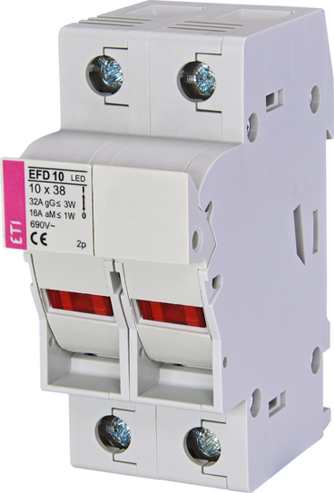 Picture of Seccionador de fusíveis 10x38 2P c/ LED