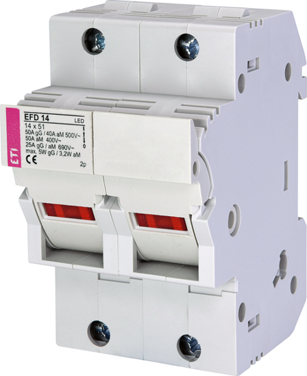 Picture of Seccionador de fusíveis 14x51 2P c/ LED 