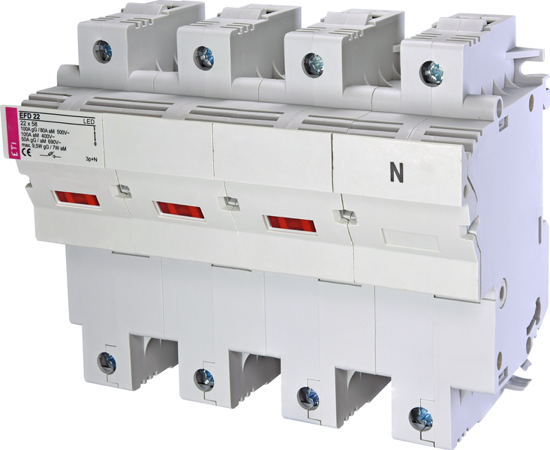 Picture of Seccionador de fusíveis 22x58 3P+N c/ LED 