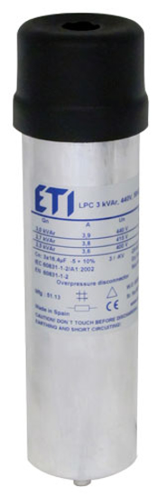 Picture of Condensador trifásico seco 2.5 KVAr/460V