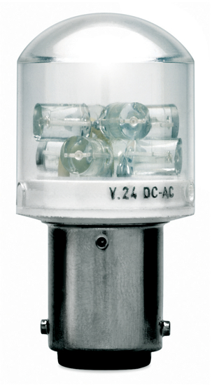 Picture of Lâmpada led Verde BA15d 230-240Vac