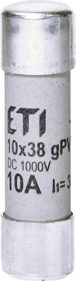 Picture of Fusível gPV 10x38 10A 1000Vdc/30kA 