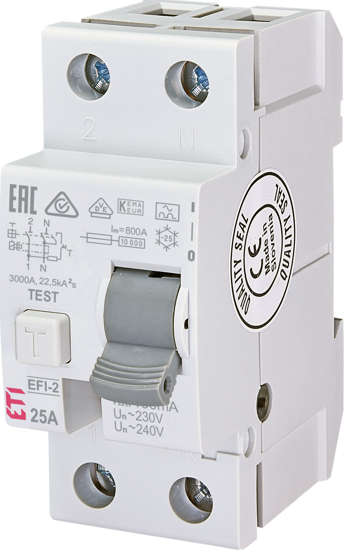 Picture of Interruptor diferencial 2P 25A classe A 100mA 