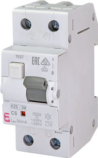 Picture of Disjuntor diferencial compacto 10kA curva C 1P+N 6A classe AC 30mA 