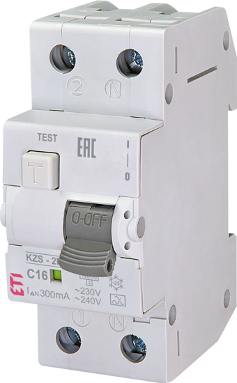 Picture of Disjuntor diferencial compacto 10kA curva C 1P+N 16A classe A 300mA 