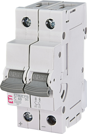 Picture of Disjuntor modular 10kA curva C 2P 40A DC 