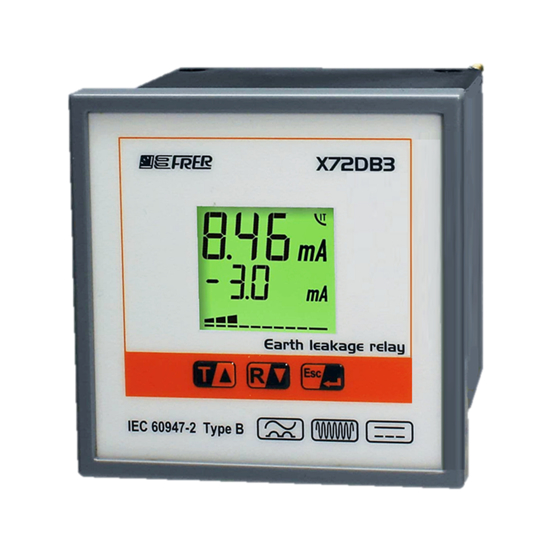 Picture of Relé diferencial digital LCD programável B11 50-60Hz + DC