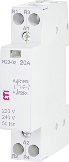 Picture of Contactor modular RD20-02 (20A AC1) 2NF, 24V≃
