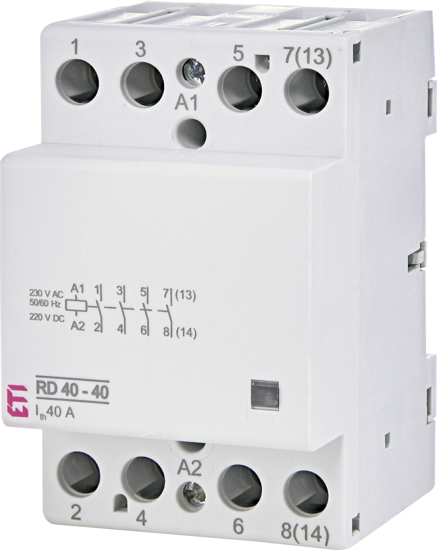Picture of Contactor modular RD40-40 (40A AC1) 4NA, 24V≃