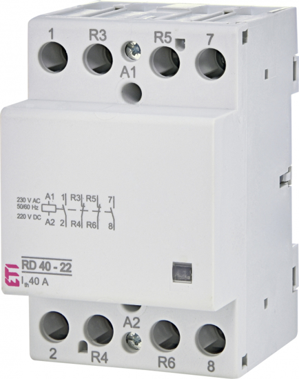 Picture of Contactor modular RD40-22 (40A AC1) 2NA+2NF, 24V≃