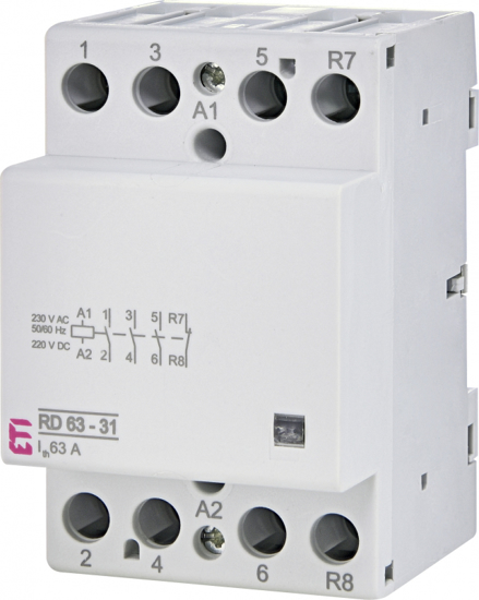 Picture of Contactor modular RD63-31 (63 AC1) 3NA+1NF, 24V≃