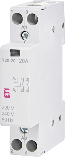 Picture of Contactor modular R20-20 (20A AC1) 2NA, 230V∼