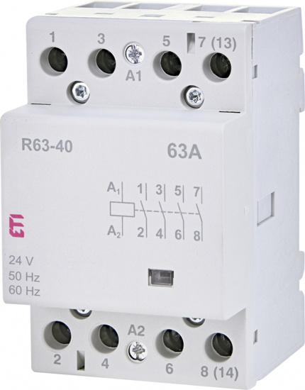 Picture of Contactor modular R63-40 (63A AC1) 4NA, 230V∼