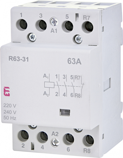 Picture of Contactor modular R63-31 (63A AC1) 3NA+1NF, 24V∼