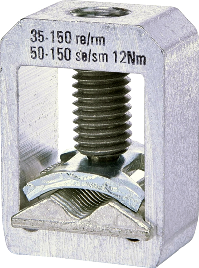 Picture of Ligador SP KVL1 V tipo berço para 1x condutor Cu/Al ◍ 35-50mm²