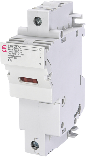 Picture of Seccionador de fusíveis 22x58 1P 1000Vdc c/led (máx 100A)